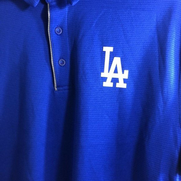 Under Armour Los Angeles LA Dodgers Mens Polo - Picture 2 of 12